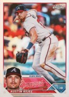 2023 Topps Chrome #66 Austin Riley Refractor Baseball Card