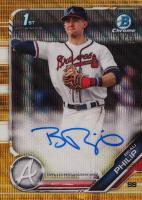 2019 Bowman Draft Chrome Draft Picks Autograph #CDABP Beau Philip Gold Wave Refractor Baseball Card