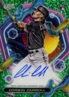2023 Topps Cosmic Chrome Cosmic Chrome Autograph #CCA Corbin Carroll Green Space Dust Baseball Card