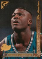 1996 Stadium Club Gallery Player's Private Issue #17 Larry Johnson Basketball Card