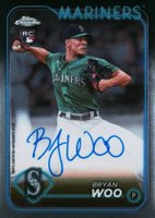 2024 Topps Chrome Rookie Autographs #RABWO Bryan Woo Baseball Card