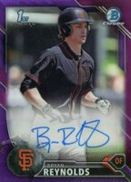 2016 Bowman Draft Chrome Draft Picks Autographs #CDABRR Bryan Reynolds Purple Refractor Baseball Card