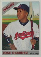 2015 Topps Heritage  #684 Jose Ramirez Baseball Card