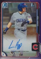 2015 Bowman Chrome Draft Pick Autograph #BCAIH  Ian Happ Purple Refractor Baseball Card