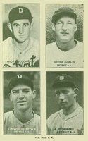 1935 Exhibits Four-on-one # Cochrane/Gehringer/Goslin/Rowe Baseball Card