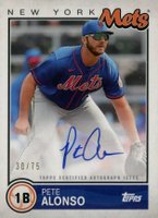 2020 Topps Brooklyn Collection Autographs #PAL Pete Alonso Baseball Card