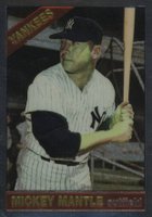 1996 Topps Mantle Finest #16 1966 Topps Reprint Baseball Card