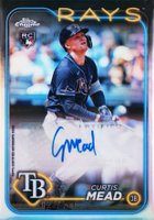 2024 Topps Chrome Update Chrome Baseball Update Series Autographs #ACCME Curtis Mead Refractor Baseball Card