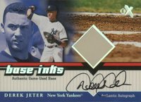 2001 Fleer E-X Base Ink # Derek Jeter Baseball Card
