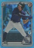 2020 Bowman Draft #BD107 Zac Veen Sky Blue Baseball Card