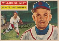 1956 Topps #323 Willard Schmidt Baseball Card