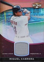 2011 Topps Triple Threads Unity Relics #218 Miguel Cabrera Baseball Card