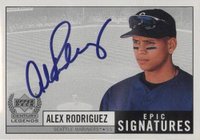 1999 Upper Deck Century Legends Epic Signatures #AR Alex Rodriguez Epic Signatures Baseball Card