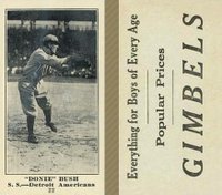 1916 Gimbels #22 Donnie Bush Baseball Card