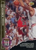 1993 Upper Deck Locker Talk #LT1 Michael Jordan Basketball Card