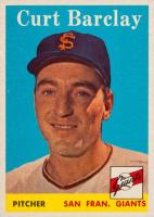 1958 Topps #21 Curt Barclay Baseball Card