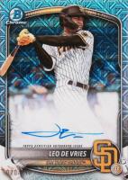 2025 Bowman Chrome Prospect Autographs #CPALD Leo de Vries Hta Choice Refractor Baseball Card