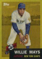 2012 Topps Factory Set Bonus Gold Refractor #244 Willie Mays 1953 Baseball Card