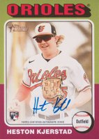 2024 Topps Heritage Real One Autographs #ROAHK Heston Kjerstad Baseball Card