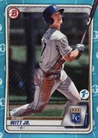 2020 Bowman Draft 1st Edition #BD152 Bobby Witt Jr. Sky Blue Foil Baseball Card