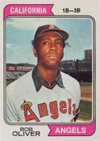 1974 Topps #243 Bob Oliver Baseball Card
