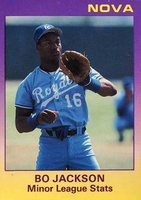 1988 Star Nova Edition #100 Bo Jackson Minor League Stats Baseball Card