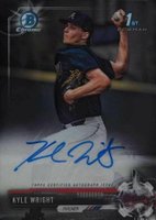 2017 Bowman Draft Chrome Draft Picks Autographs  #CDAKW Kyle Wright Baseball Card
