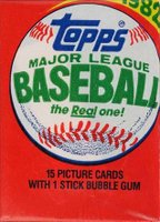 1982 Topps #WP Wax Pack Baseball Card