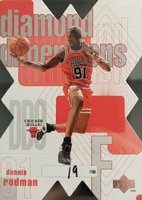 1997 Upper Deck Diamond Dimensions #DD9 Dennis Rodman Basketball Card