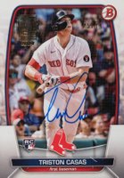 2024 Topps Archives Signature Series #2 Triston Casas 2023 Bowman Baseball Card