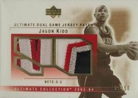 2003 Ultimate Collection Dual Jersey Patch #JK-2P Jason Kidd Basketball Card