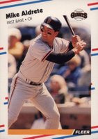 1988 Fleer #76 Mike Aldrete Baseball Card