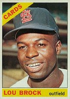 1966 Topps #125 Lou Brock Baseball Card