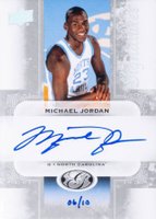 2011 Upper Deck All Time Greats Signatures #MJ4 Michael Jordan Silver Basketball Card