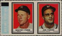 1962 Topps Stamp Panels # Ford/Torre Baseball Card