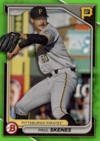 2024 Bowman Paper Prospects #BP125 Paul Skenes Neon Green Baseball Card