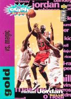 1995 Collector's Choice Crash the Game Scoring #C1 Michael Jordan Magic-Gold Basketball Card