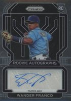2022 Panini Prizm Rookie Autographs #RAWF Wander Franco Baseball Card