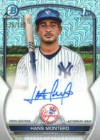 2023 Bowman Chrome Prospect Autographs #CPAHM Hans Montero Hta Choice Baseball Card
