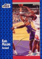 1991 Fleer #201 Karl Malone Basketball Card