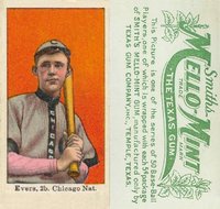 1910 Mello-Mint # Johnny Evers Baseball Card