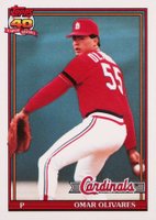 1991 Topps Tiffany #271 Omar Olivares Baseball Card