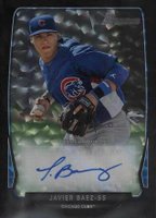 2013 Bowman Autograph Black Ice #ABI18 Javier Baez Baseball Card