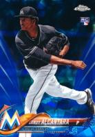 2018 Topps Chrome Sapphire Edition #594 Sandy Alcantara Baseball Card