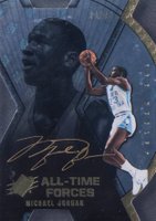 2013 Upper Deck All-Time Greats All-Time Forces Signatures #MJ Michael Jordan Basketball Card