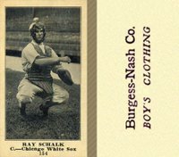 1916 Burgess-Nash Co. #154 Ray Schalk Baseball Card