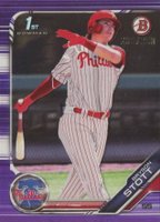 2019 Bowman Draft #BD79 Bryson Stott Purple Baseball Card