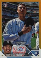 2023 Topps Update #US77 Anthony Volpe Gold Foil Baseball Card