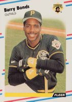 1988 Fleer Glossy #322 Barry Bonds Baseball Card