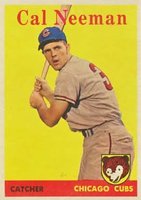 1958 Topps #33y Cal Neeman Yellow Team Baseball Card